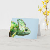 IGUANA BIRTHDAAGSKAARDEN KAART (Gele Bloem)