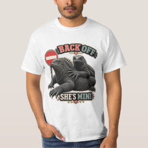 Iguana Blijf Af Ze Is Van Mij Vaderdag T-shirt