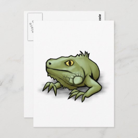 Iguana Briefkaart (Voorkant / Achterkant)