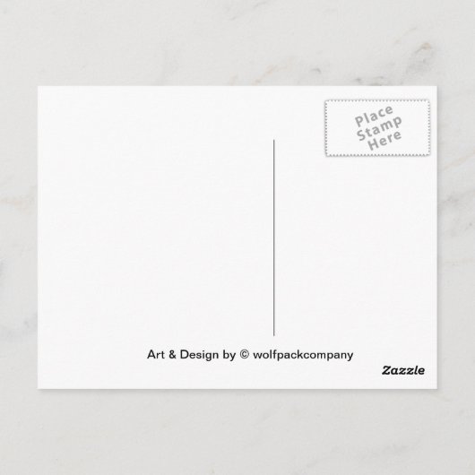 iguana briefkaart (Achterkant)