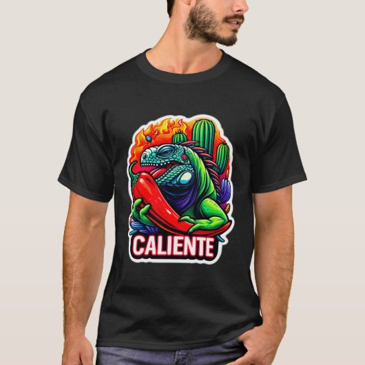 IGUANA CALIENTE 8 T-SHIRT (Voorkant)