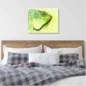 Iguana Canvas Afdruk (Insitu (Slaapkamer))
