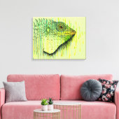Iguana Canvas Afdruk (Insitu (Woonkamer))