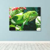 Iguana Canvas Afdruk (Insitu (Houten vloer))
