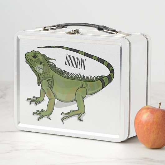 Iguana cartoon illustratie (In situ)