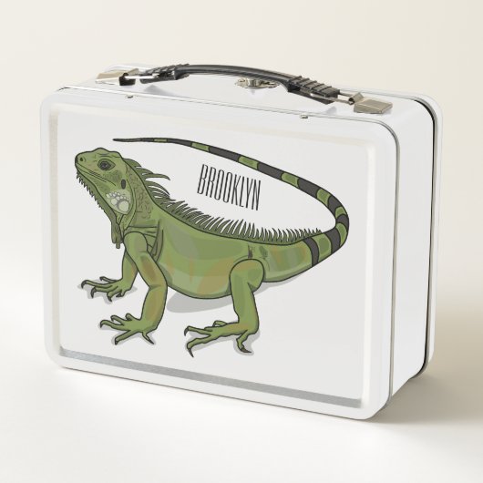 Iguana cartoon illustratie (Achterkant)