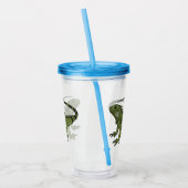 Iguana cartoon illustratie acryl drinkbeker (Links)