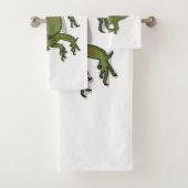 Iguana cartoon illustratie bad handdoek (Insitu)