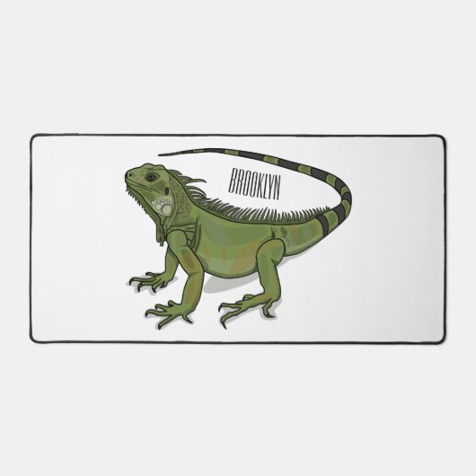 Iguana cartoon illustratie bureaumat (Voorkant)