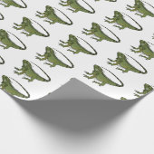 Iguana cartoon illustratie cadeaupapier (Hoek)