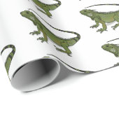 Iguana cartoon illustratie cadeaupapier (Rol Hoek)