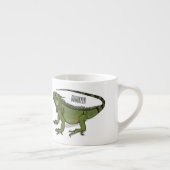 Iguana cartoon illustratie espresso kop (Rechts)