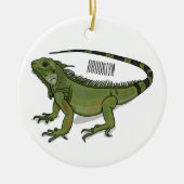 Iguana cartoon illustratie keramisch ornament (Voorkant)