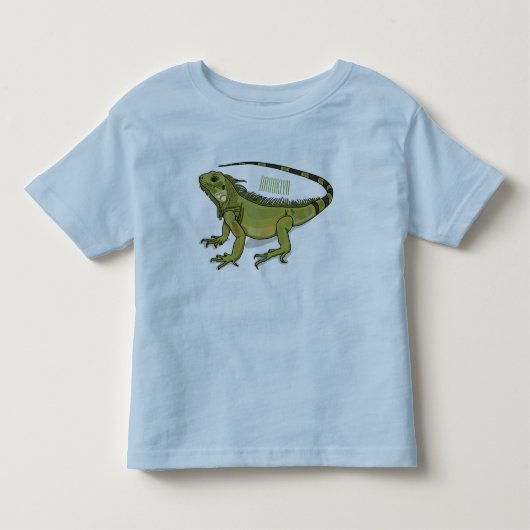 Iguana cartoon illustratie kinder shirts (Voorkant)