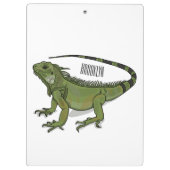 Iguana cartoon illustratie klembord (Achterkant)