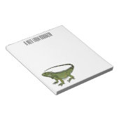 Iguana cartoon illustratie notitieblok (Schuin)