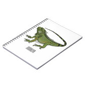 Iguana cartoon illustratie notitieboek (Linkerzijde)