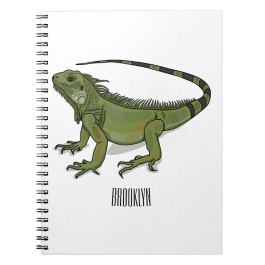 Iguana cartoon illustratie notitieboek (Voorkant)