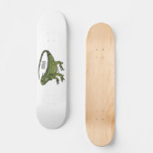 Iguana cartoon illustratie persoonlijk skateboard (Voorkant)