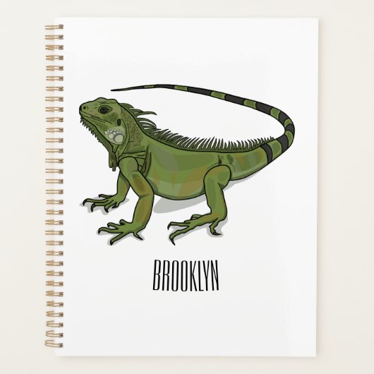 Iguana cartoon illustratie planner (Voorkant)