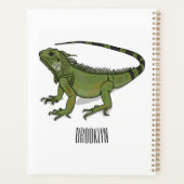 Iguana cartoon illustratie planner (Achterkant)