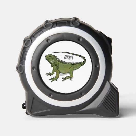 Iguana cartoon illustratie rolmaat (Voorkant)