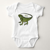 Iguana cartoon illustratie romper (Voorkant)
