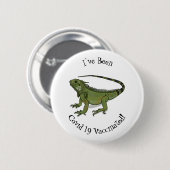 Iguana cartoon illustratie ronde button 5,7 cm (Voorkant /achterkant)