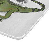 Iguana cartoon illustratie snijplank (Hoek)