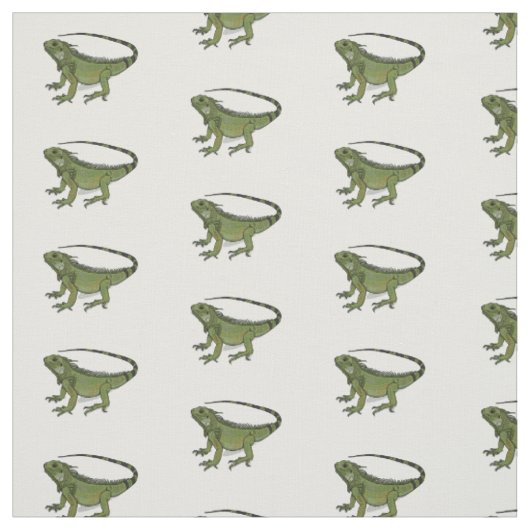 Iguana cartoon illustratie stof (Swatch)