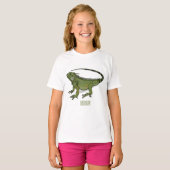 Iguana cartoon illustratie t-shirt (Voorkant volledig)