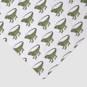Iguana cartoon illustratie tissuepapier (Detail)
