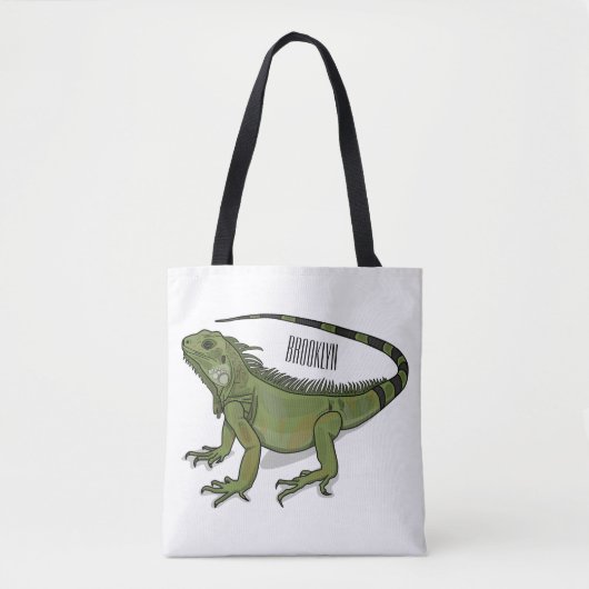 Iguana cartoon illustratie tote bag (Voorkant)