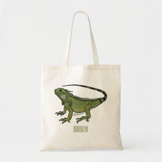 Iguana cartoon illustratie tote bag (Voorkant)