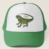 Iguana cartoon illustratie trucker pet (Voorkant)