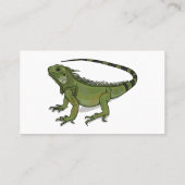 Iguana cartoon illustratie visitekaartje (Achterkant)