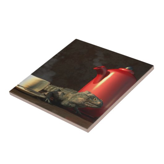 Iguana Coffee Tegeltje (Zijkant)