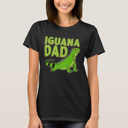 Iguana Dad Reptiles Pet Lizards Reptile Owner Gra T-shirt (Voorkant)
