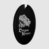 Iguana drakenhouder ornament (voorkant)