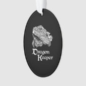 Iguana drakenhouder ornament (voorkant)