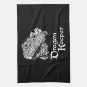 Iguana drakenhouder theedoek (Verticaal)