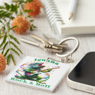 Iguana Dweller Rock & Roll Sleutelhanger