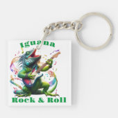 Iguana Dweller Rock & Roll Sleutelhanger (Achterkant)