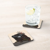 iguana ecru drankjes onderzetter (Rechterzijde)