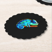 Iguana Facts Kartonnen Onderzetters (Gekanteld)