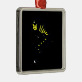 Iguana Facts Metalen Ornament (Rechts)