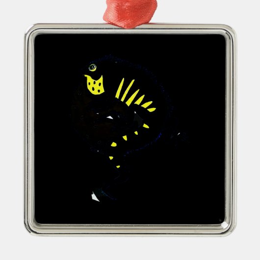 Iguana Facts Metalen Ornament (Voorkant)