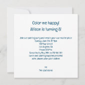 Iguana feestbeesten, reptielenverjaardag kaart (Achterkant)