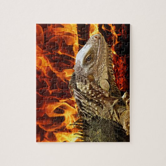 Iguana Fire Legpuzzel (Verticaal)