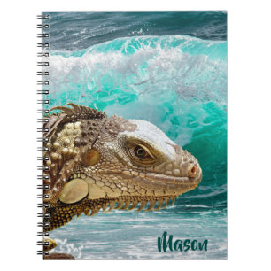 Iguana Golf (met gepersonaliseerde naam) Notitieboek